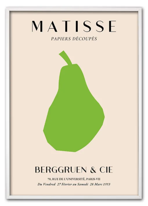 Matisse Fruit Cut Out No. 04 (Pear) Hvid