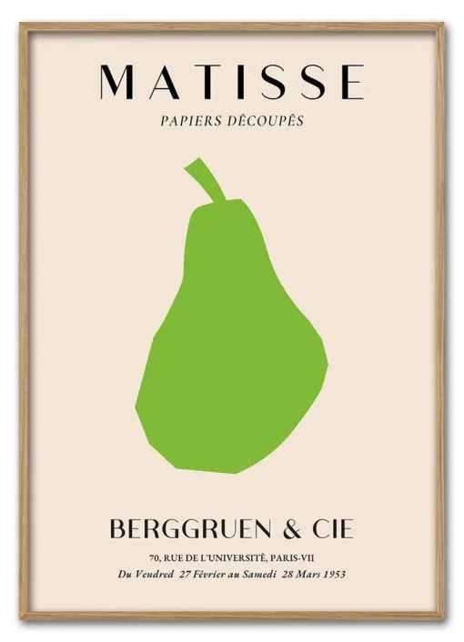 Matisse Fruit Cut Out No. 04 (Pear) Massiv Eg