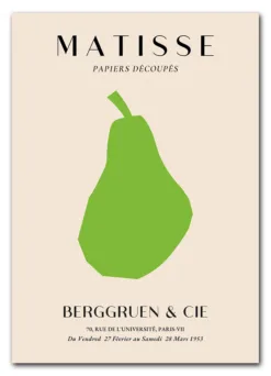 Matisse Fruit Cut Out No. 04 (Pear) Plakat