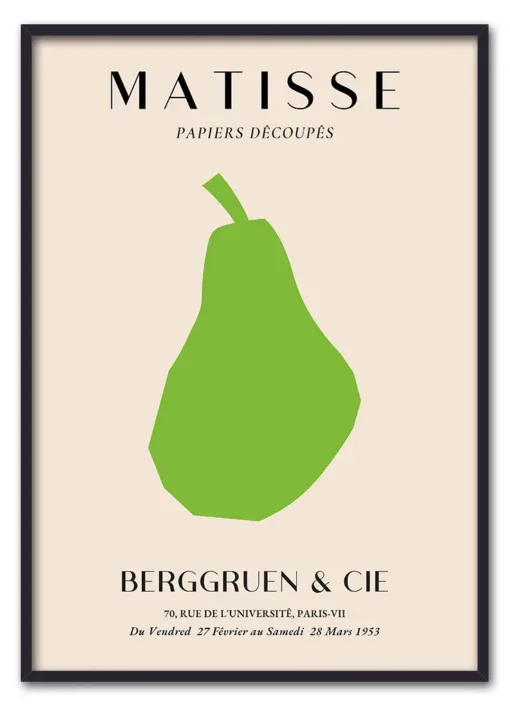 Matisse Fruit Cut Out No. 04 (Pear) Sort