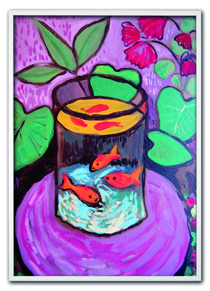 Matisse Goldfish Still Life Hvid Matisse Goldfish Still Life Hvid