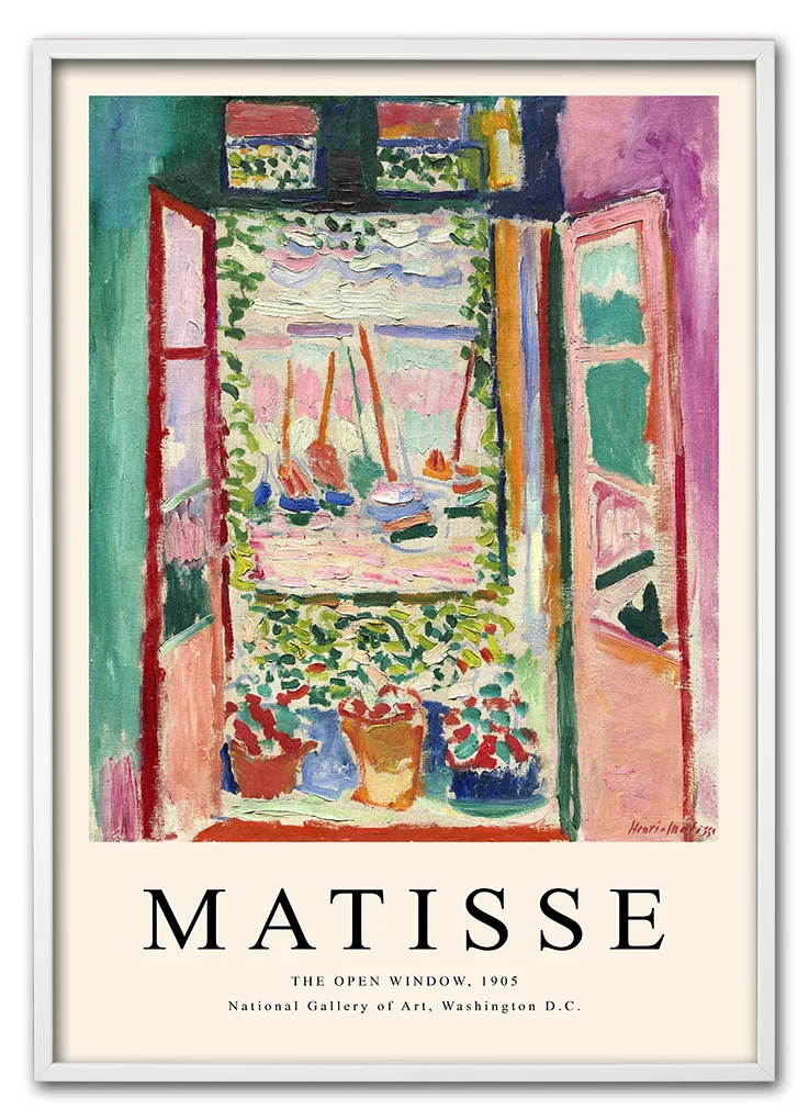 Matisse The Open Window Hvid Matisse The Open Window Hvid