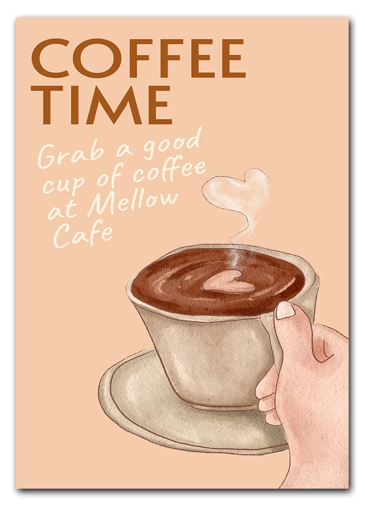 Mellow Coffee Time Plakat Mellow Coffee Time Plakat