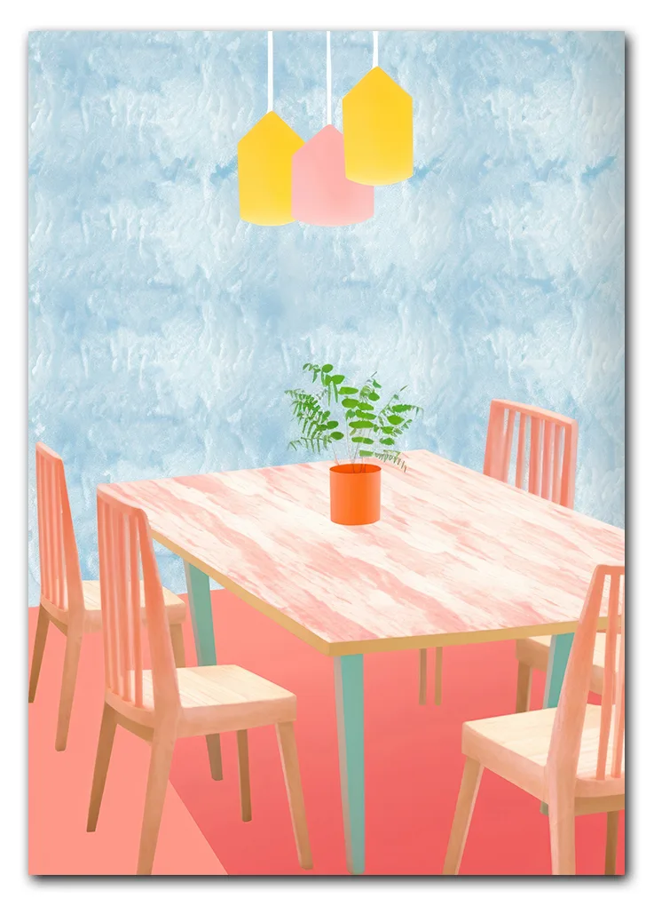 Dining room architecture furniture chair.