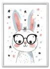 Nerdy Bunny Hvid