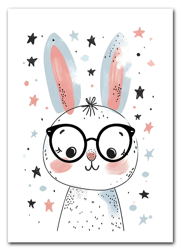 Nerdy Bunny Plakat