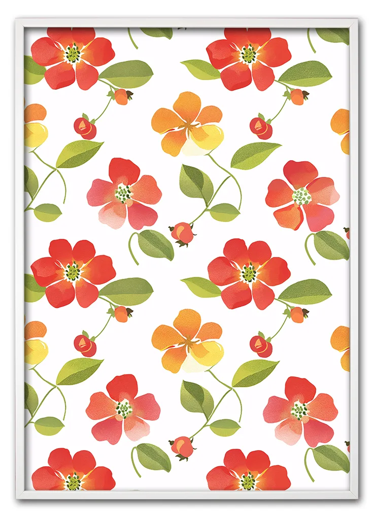 Orange Blossom Design Hvid