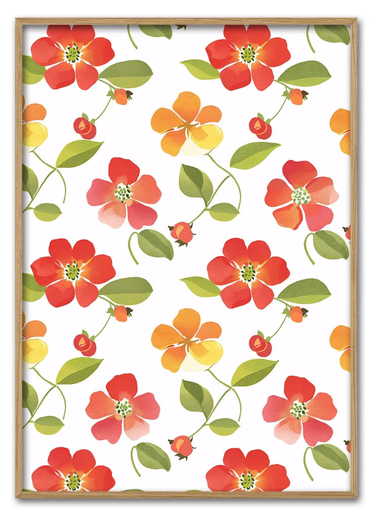 Orange Blossom Design Massiv Eg