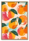 Peach pattern with different colors fruit plant food.