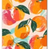 Peach pattern with different colors fruit plant food.