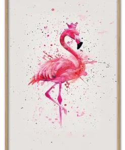 Pink Flamingo Massiv Eg