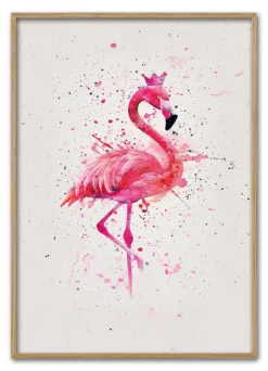 Pink Flamingo Massiv Eg