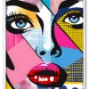 Pop Face Collage Hvid