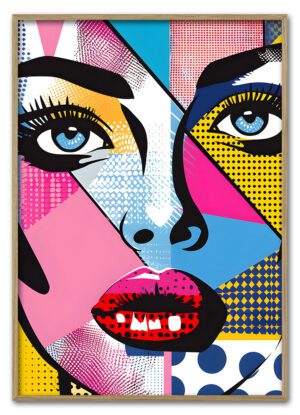 Pop Face Collage Massiv Eg