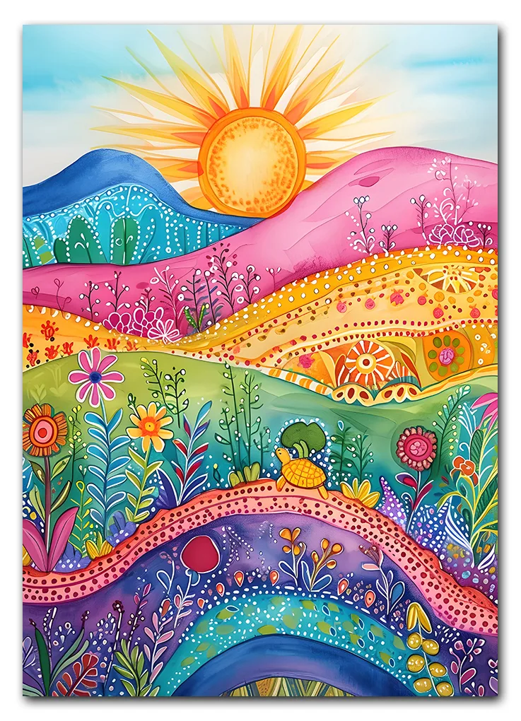 Rainbow Hills No. 01 Plakat