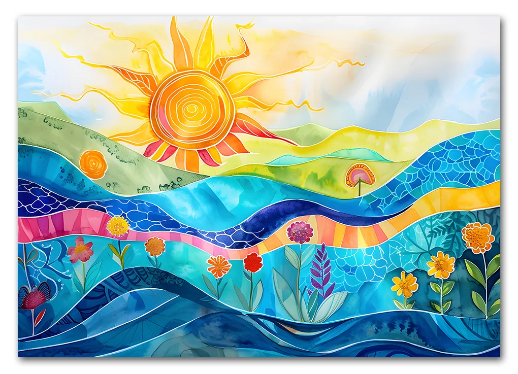 Rainbow Hills No. 02 Plakat Rainbow Hills No. 02 Plakat