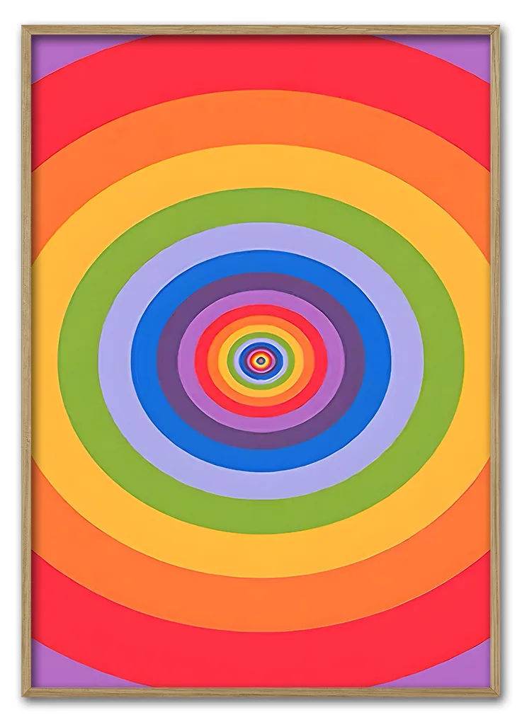 Retro Rainbow Spin Massiv Eg