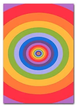 Retro Rainbow Spin Plakat