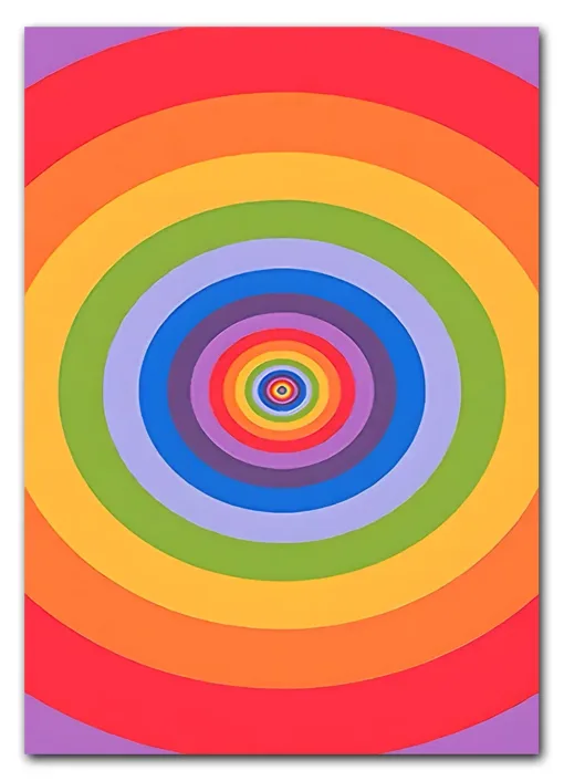 Retro Rainbow Spin Plakat