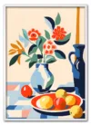 Still Life with Fruit Hvid