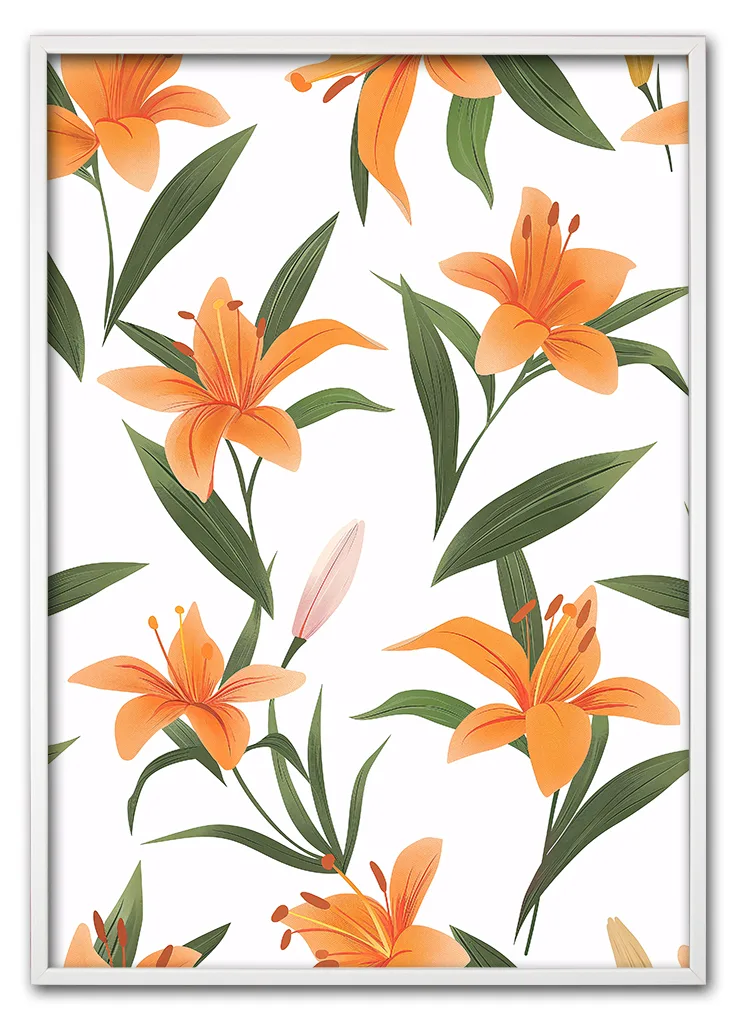 Tiger Lily Display Hvid