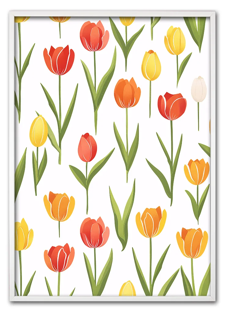 Tulip Composition Hvid Tulip Composition Hvid