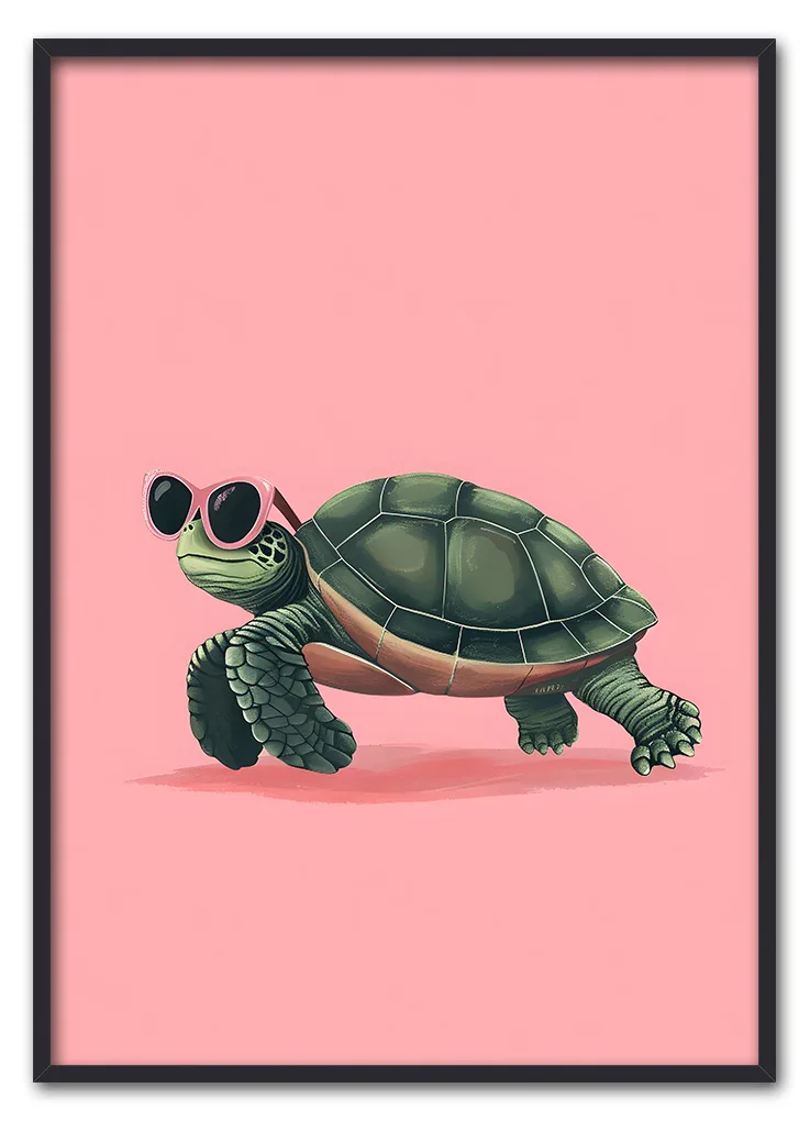 Turtle on Pink Sort