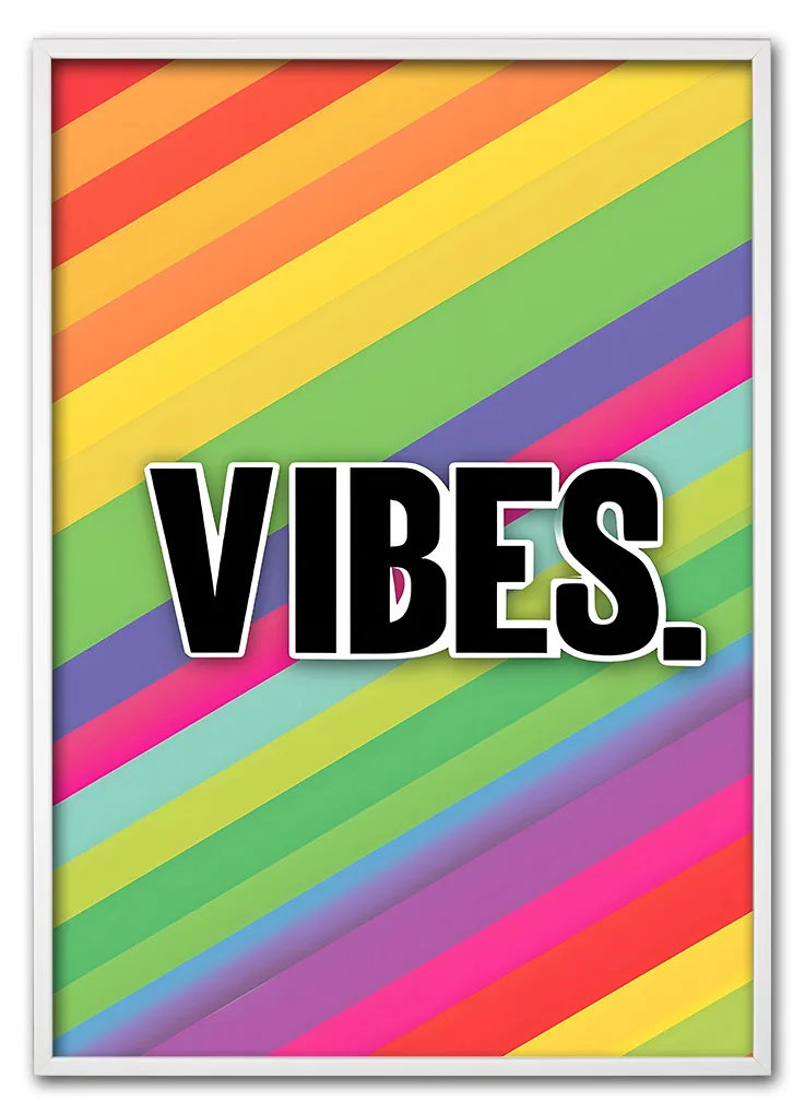 Vibes. (Rainbow Edition) Hvid