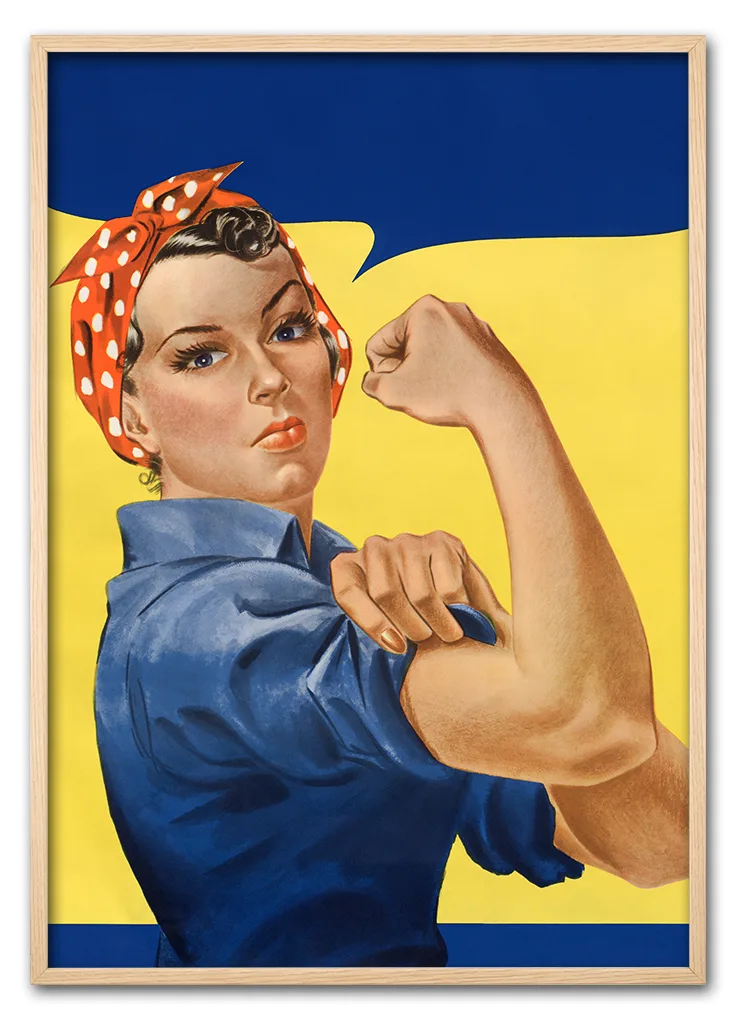 Girl power. Original public domain image from Wikimedia Commons.