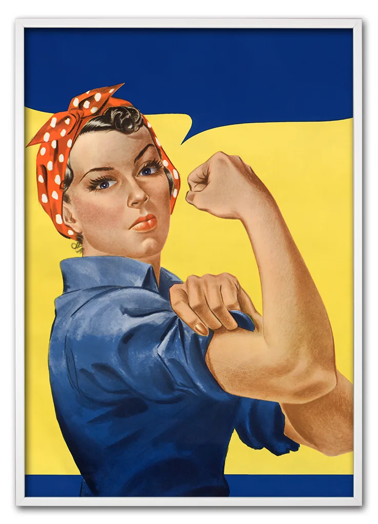 Girl power. Original public domain image from Wikimedia Commons.