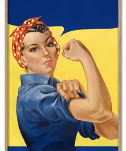 Girl power. Original public domain image from Wikimedia Commons.