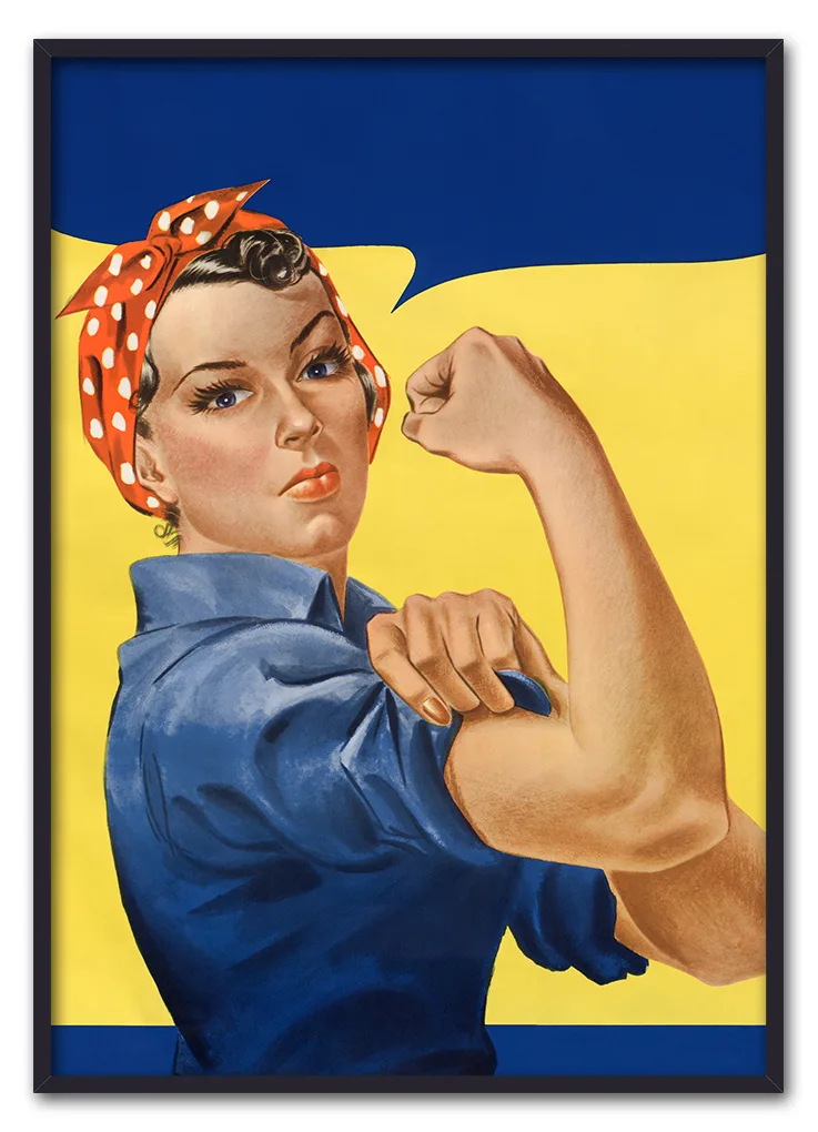 Girl power. Original public domain image from Wikimedia Commons.