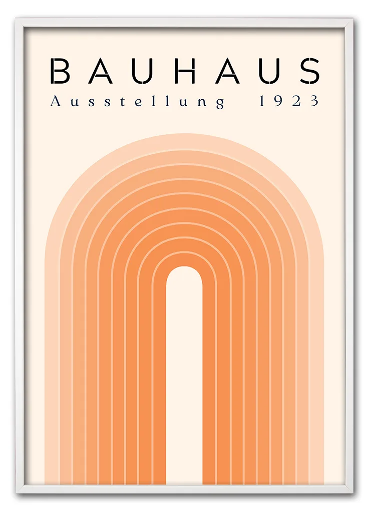 Bauhaus Arch No. 02 – Orange Hvid Bauhaus Arch No. 02 – Orange Hvid