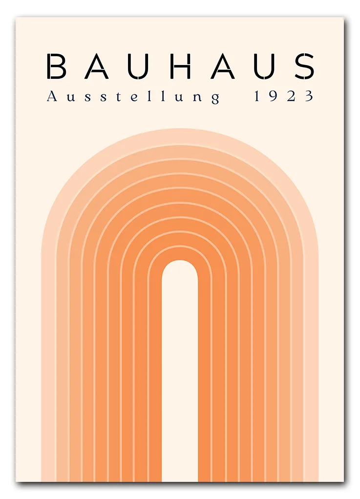 Bauhaus Arch No. 02 – Orange Plakat Bauhaus Arch No. 02 – Orange Plakat
