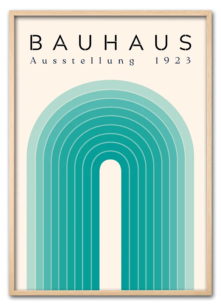 Bauhaus Arch No. 03 – Teal Eg