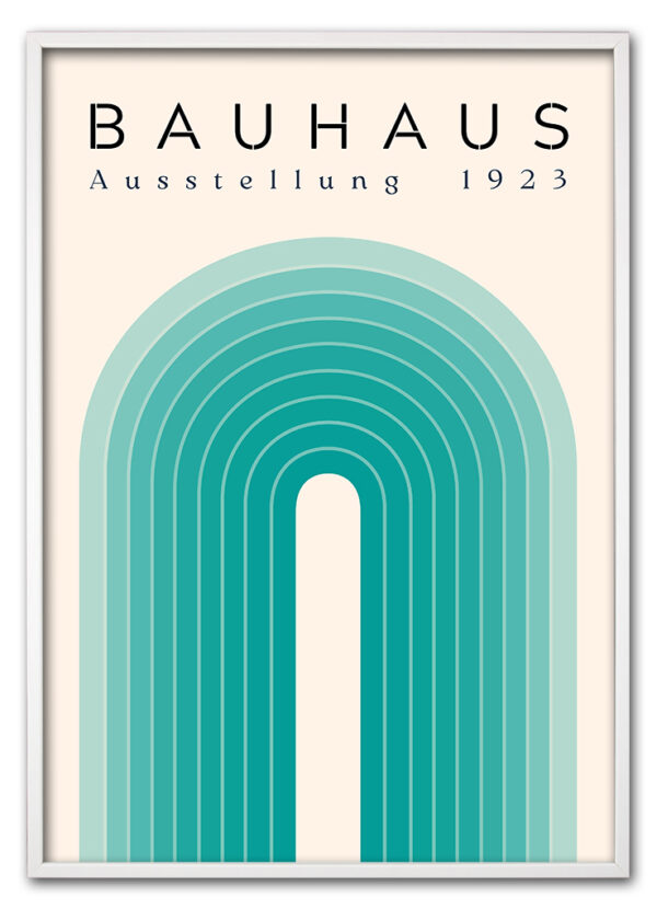 Bauhaus Arch No. 03 – Teal Hvid