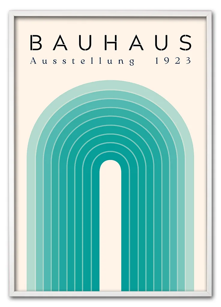Bauhaus Arch No. 03 – Teal Hvid