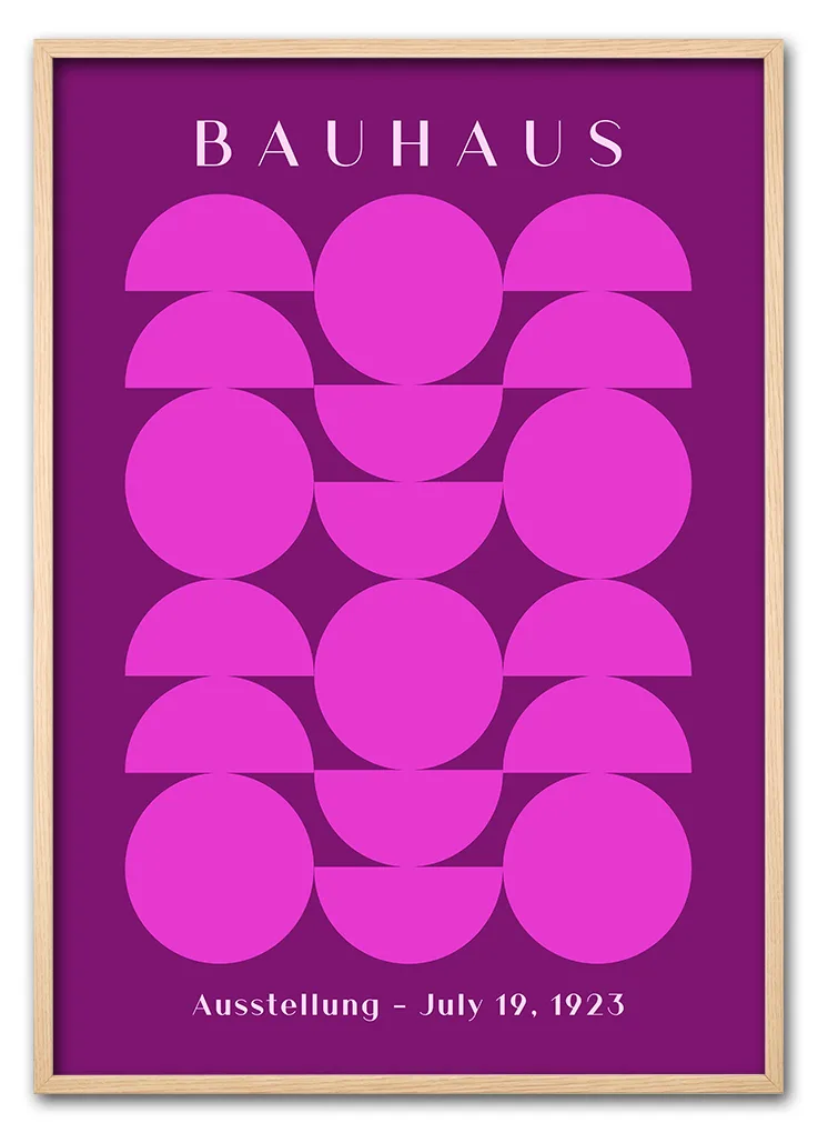 Bauhaus Circles Pink Eg