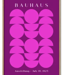 Bauhaus Circles Pink Massiv Eg