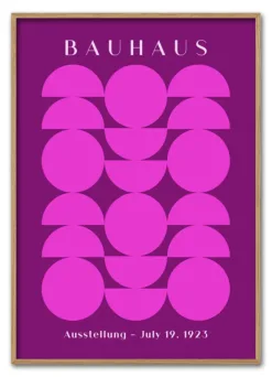 Bauhaus Circles Pink Massiv Eg