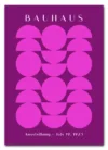 Bauhaus Circles Pink Plakat