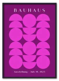 Bauhaus Circles Pink Sort