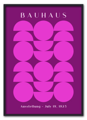 Bauhaus Circles Pink Sort