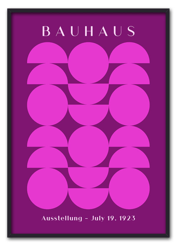 Bauhaus Circles Pink Sort