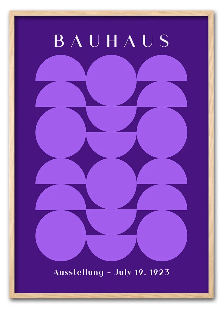 Bauhaus Circles Purple Eg