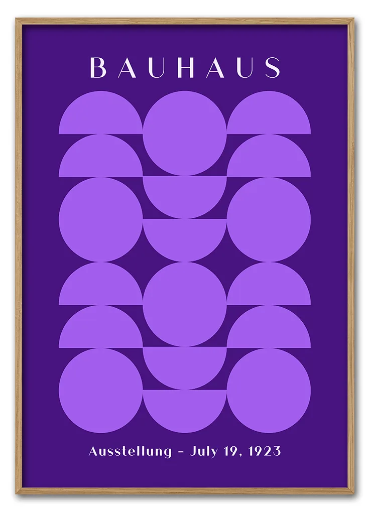 Bauhaus Circles Purple Massiv Eg