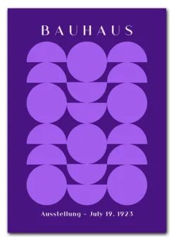 Bauhaus Circles Purple Plakat