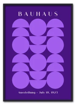 Bauhaus Circles Purple Sort