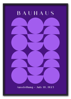 Bauhaus Circles Purple Sort