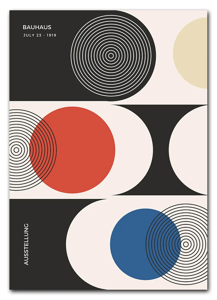 Bauhaus Color Rhythm Plakat